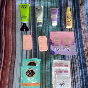 12 hair care samples New